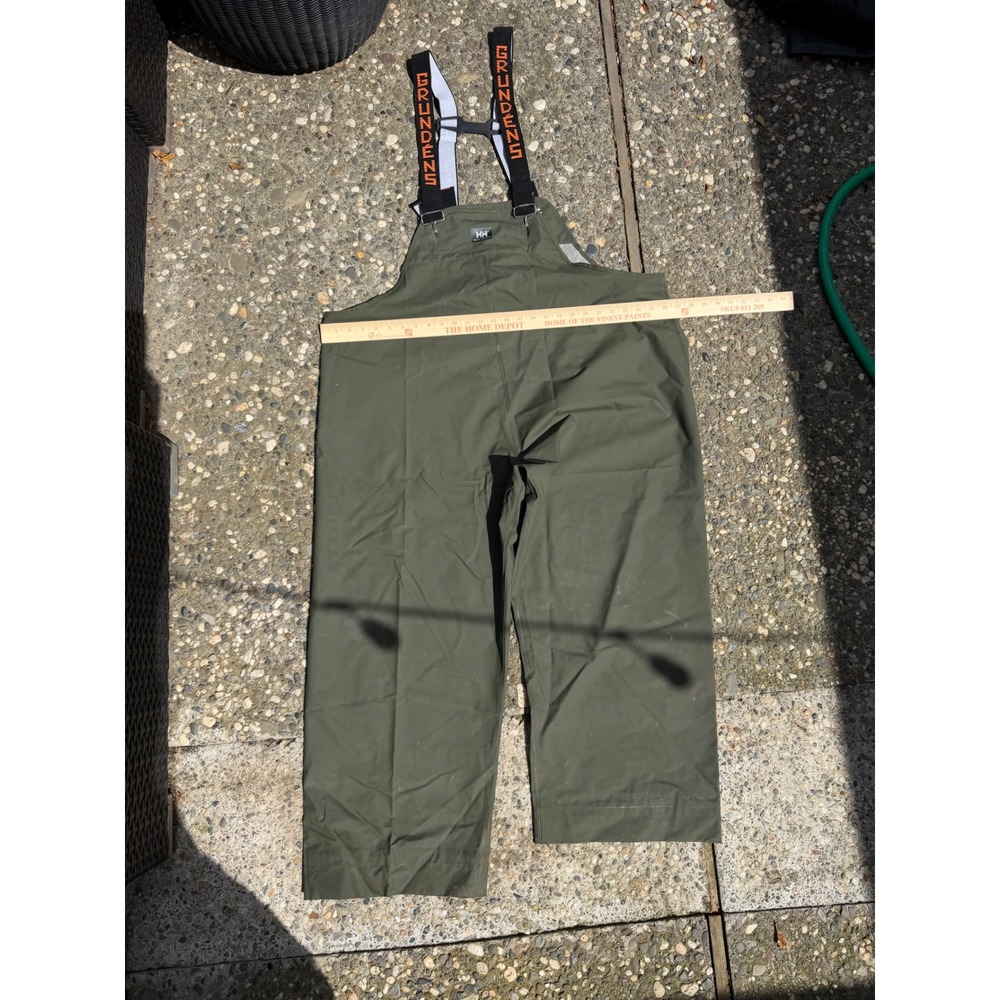 Lot of 2 Helly Hansen Waterproof Rain Bib Overalls Mens XXL Green HH Workwear